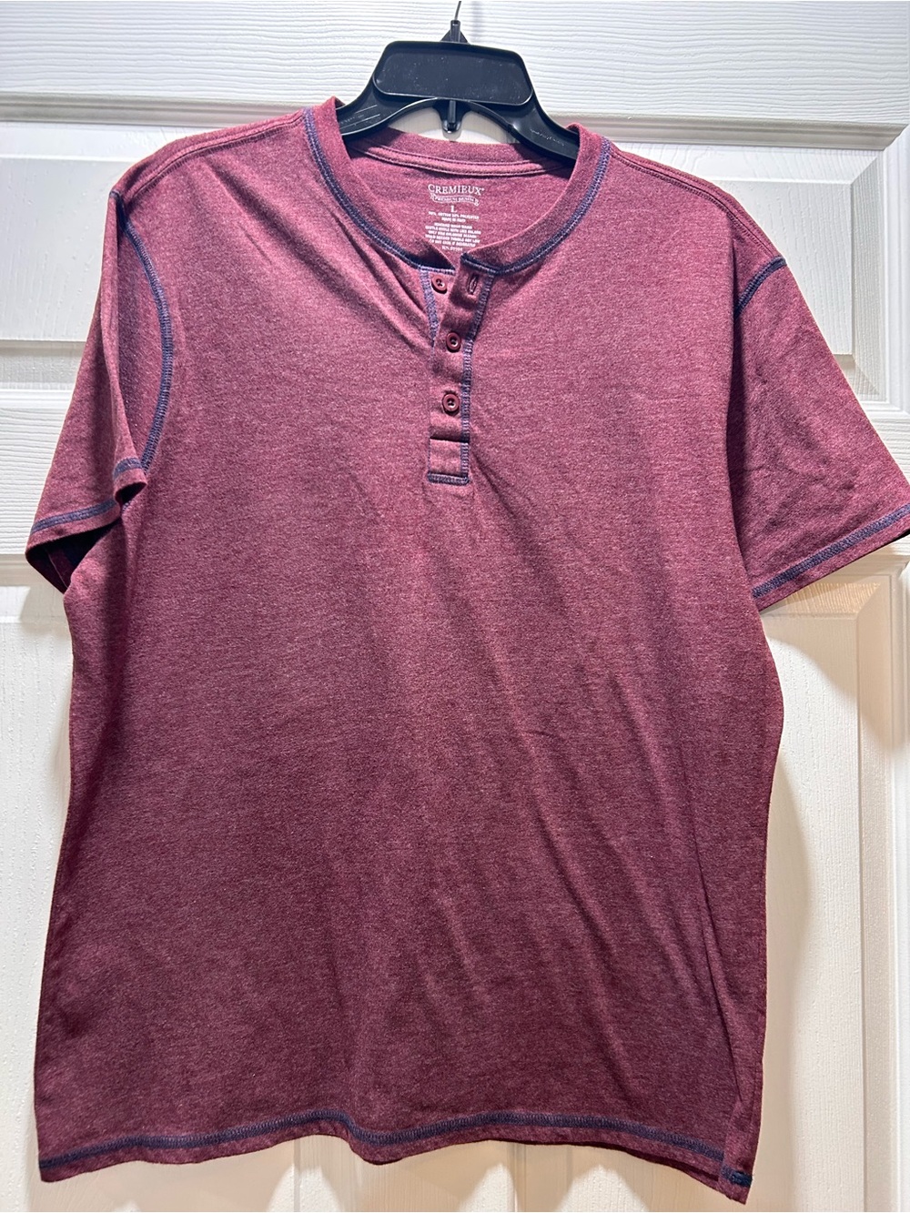 Daniel Cremieux Maroon Short Sleeve Henley
